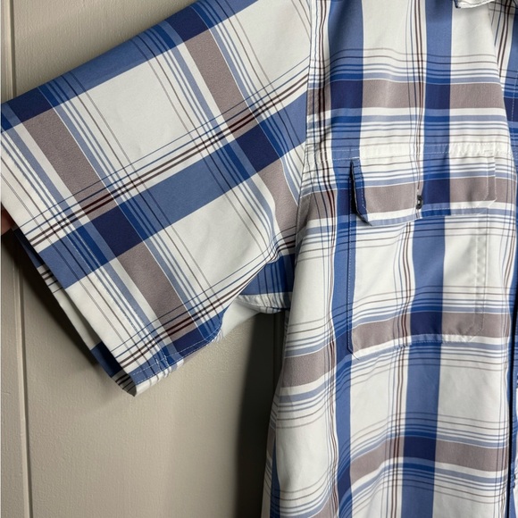 Alpine Design Blue and White Casual Button Down Shirt - Picture 4 of 7